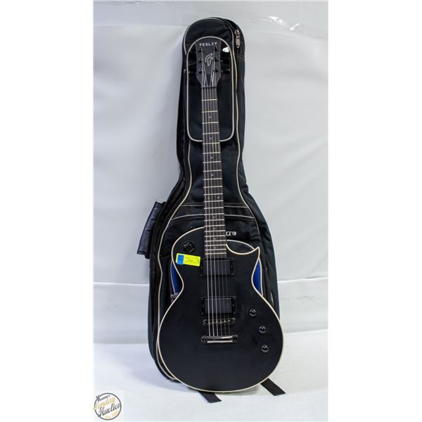 FESLEY STRAT STYLE GREY WITH SOFT CASE
