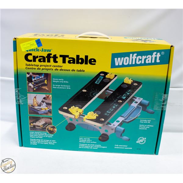 WOLFCRAFT QUICK JAW CRAFT TABLE IN BOX