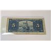Image 2 : 1937 $5 CANADIAN NOTE