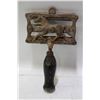 Image 1 : ANTIQUE HORSE CURRY COMB MADE OF RUSTED CAST IRON