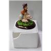 Image 1 : VINTAGE CROSA COLLECTION BOY RIDING PIG FIGURINE