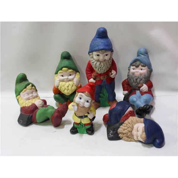 LOT OF CERAMIC GNOMES