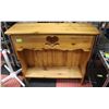 Image 1 : VINTAGE WOOD DISPLAY STAND WITH HEART DECOR