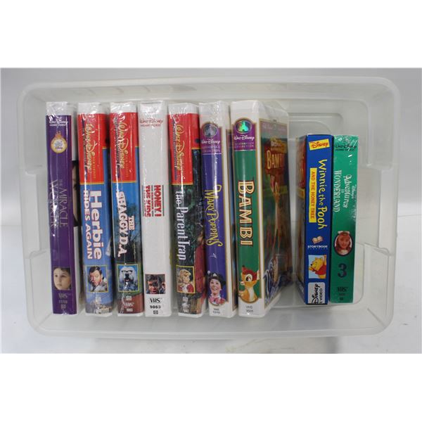LOT OF VARIOUS DISNEY MOVIES VHS