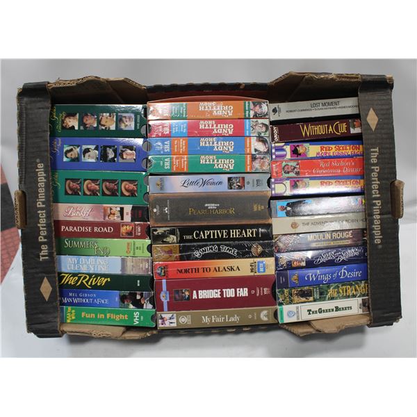 LOT OF VARIOUS VHS MOVIES
