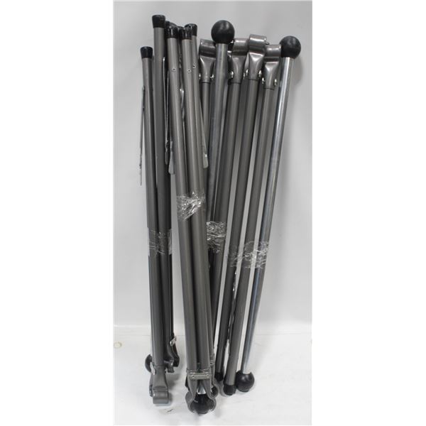 4 FOLDABLE CLOTHING RACK STANDS EASY STORAGE