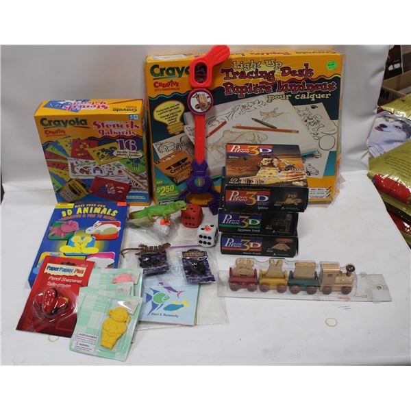 LOT OF VARIOUS KIDS TOYS