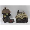 Image 1 : 2 CERAMIC FAIRY HOUSES