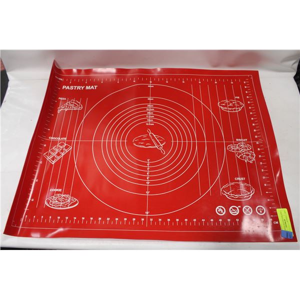 LARGE RED SILICON PASTRY MAT