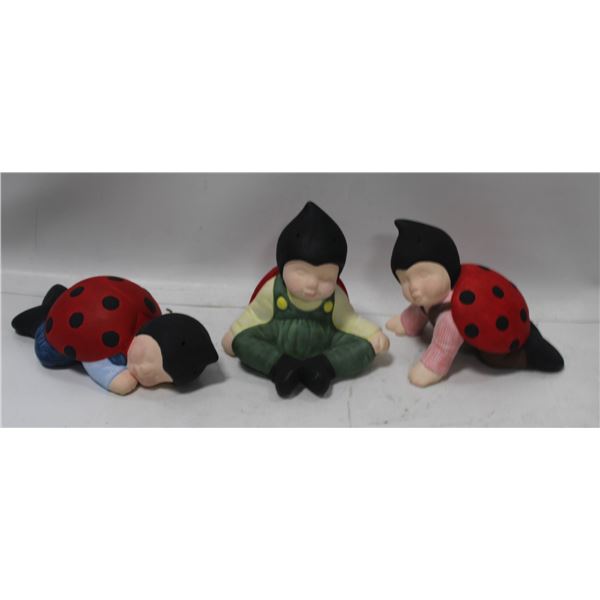 LOT OF CERAMIC BABY LADY BUGS