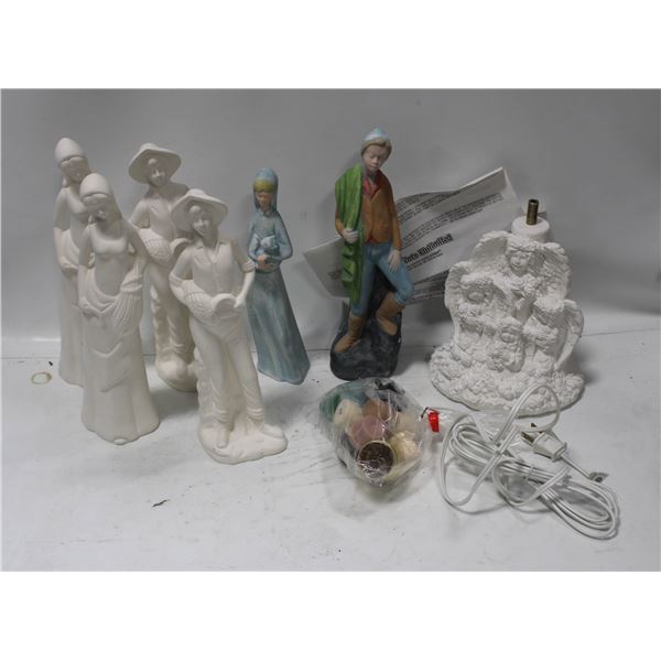 LOT OF UNFINISHED CERAMICS
