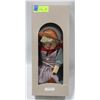 Image 1 : WOODEN GIRL WITH STRAW HAT 14"