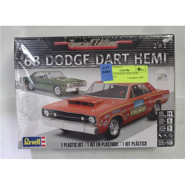 REVELL 68 DODGE DART NEW MODEL KIT