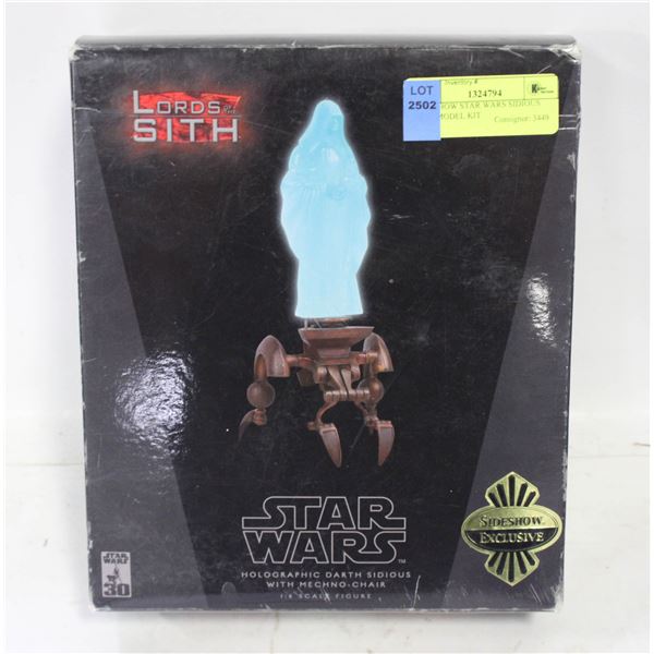 SIDESHOW STAR WARS SIDIOUS NEW MODEL KIT