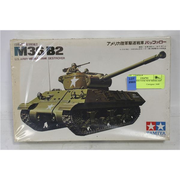 TAMIKA M36 TANK NEW MDOEL KIT