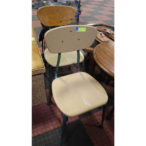 2 SCHOOL CHAIRS
