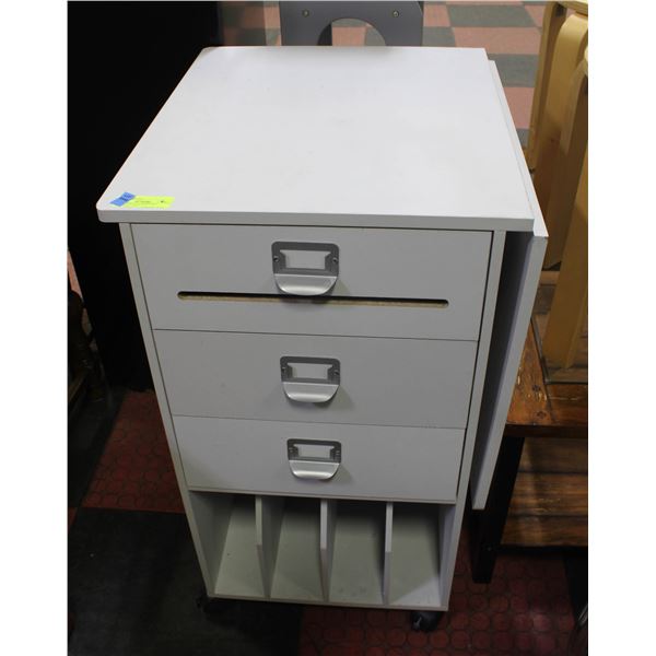 LARGE ROLLING CRAFTING STORAGE TABLE