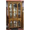 Image 1 : CURIO CABINET WITH LIGHTS AND 5 GLASS
