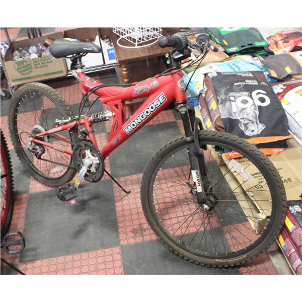 MONGOOSE DOREL DUAL SUSPENSION BIKE NEEDS NEW