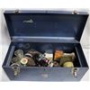 Image 1 : METAL BEACH TOOL BOX FULL OF SOLDERING AND PIPE