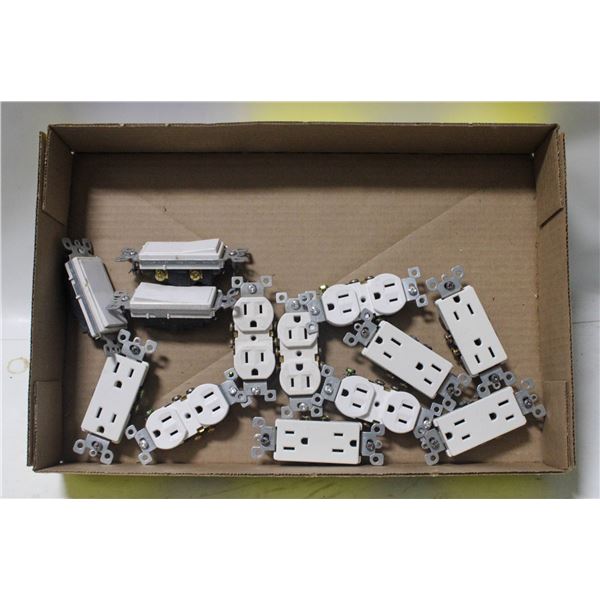 FLAT OF OUTLES AND SWITCHES