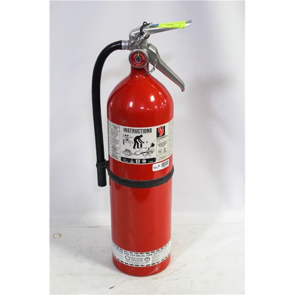 FULLY CHARGED 10 LB FIRE EXTINGUISHER