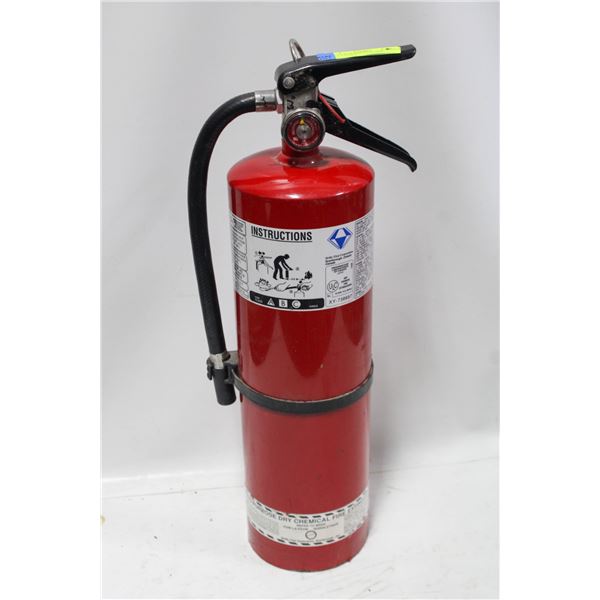 FULLY CHARGED 10 LB FIRE EXTINGUISHER