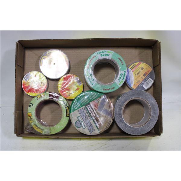 FLAT OF NEW TAPE ROLLS