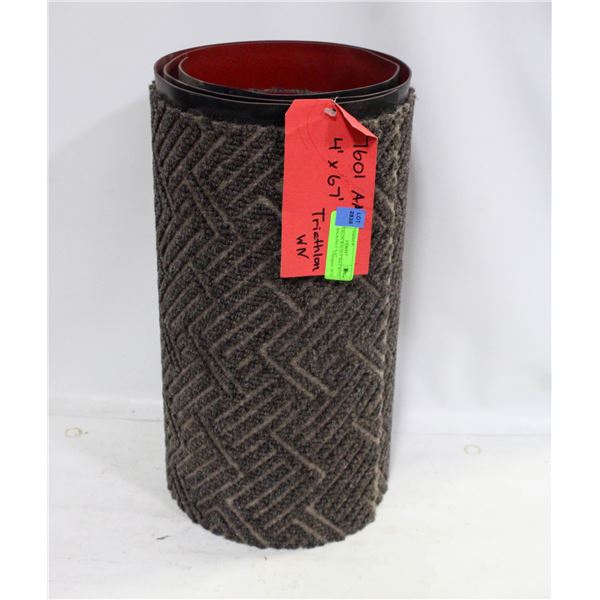 TRIATHALON WALNUT MAT WITH VINYL BACKING 4' X 67"