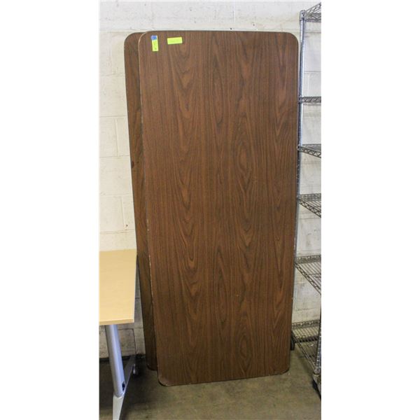 2 - 72" X 30" FOLDING TABLES