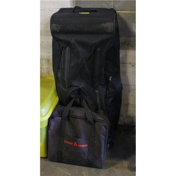 CAMP CHEF 3 BURNER STOVE WITH BARBEQUE HOSE COVERS