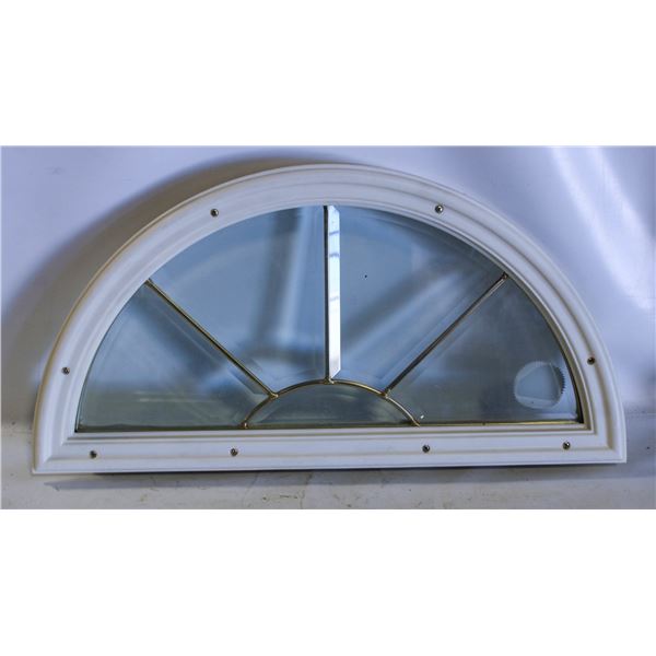 SMALL HALF MOON WINDOW DOUBLE PANED/SIDED