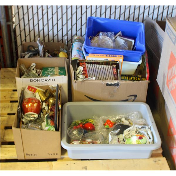 ESTATE PALLET LOT HOUSEHOLD ITEMS AND COLLECTIBLES