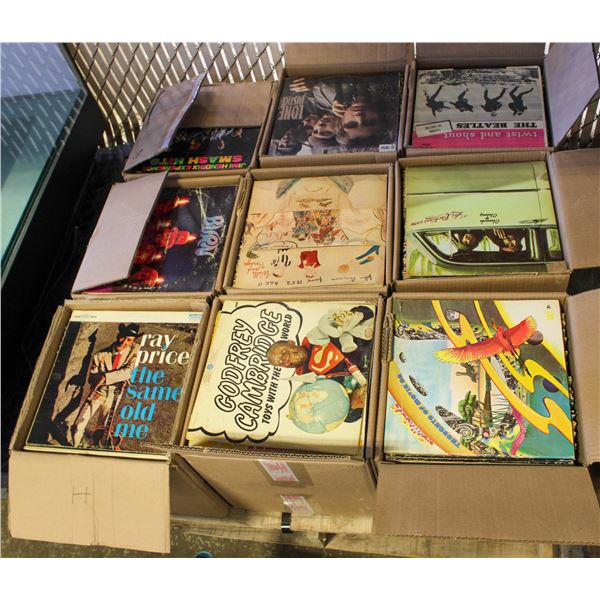 PALLET OF RECORDS: ROCK, POP, COUNTRY & MORE