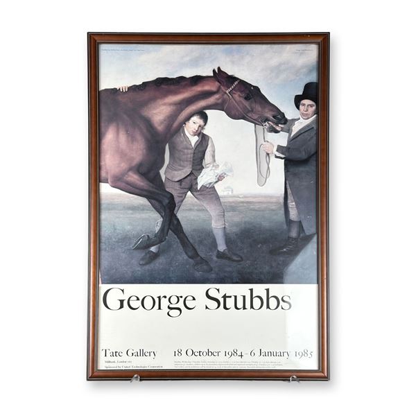 George Stubbs Tate Gallery 1984 Exhibition Poster, Framed