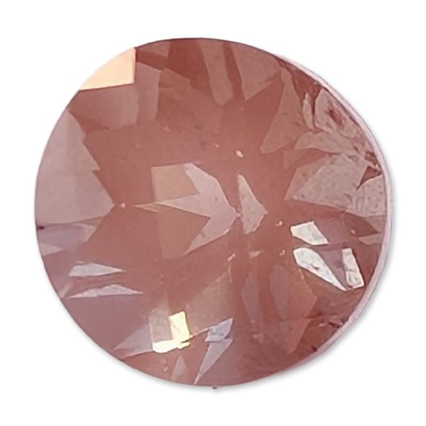Faceted Peach Round Oregon Andesine Gemstone