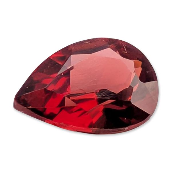 Faceted Pear Cut Raspberry Red Garnet