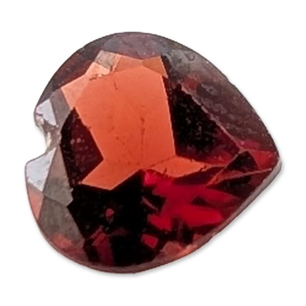 Heart Cut Red Garnet Gemstone