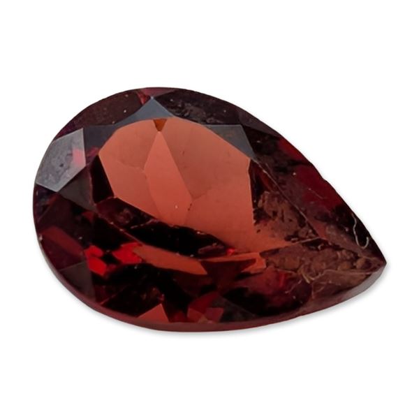 Pear Shape Faceted Red Garnet