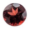 Image 1 : Round Brilliant Cut Red Garnet Gemstone
