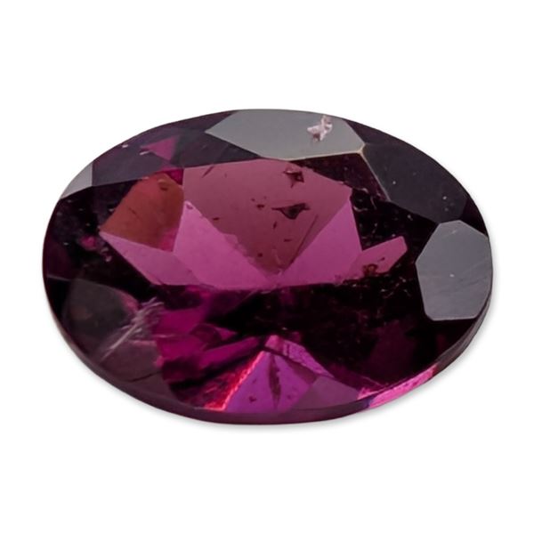 Oval Mixed Cut Purplish Red Garnet Gemstone