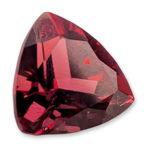 Trillion Cut Purplish Red Rhodolite Garnet Gemstone