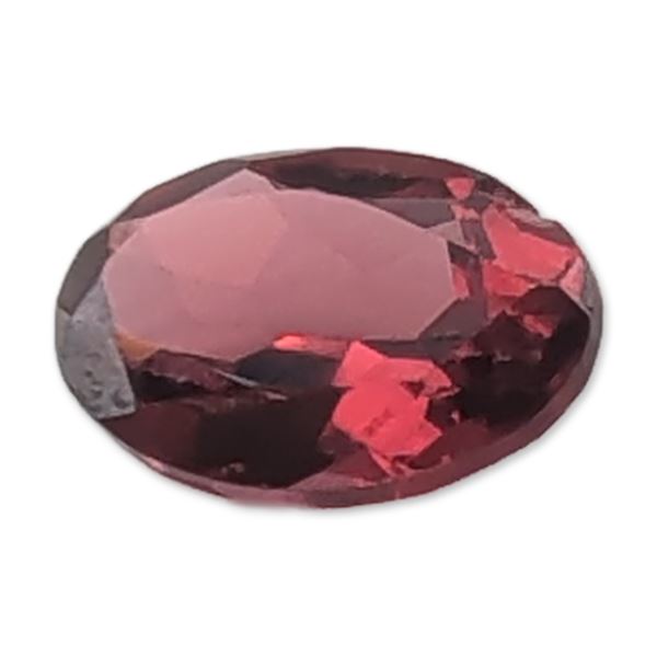 Oval Faceted Reddish-Purple Loose Rhodolite Garnet Gemstone