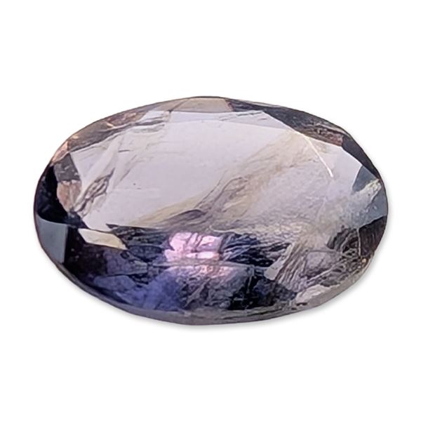 Oval Faceted Blue-Violet Iolite Gemstone