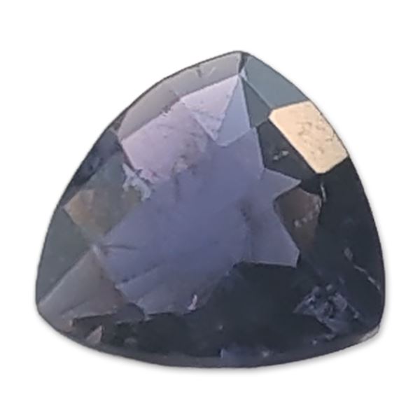Trillion Cut Violet Blue Loose Iolite Gemstone