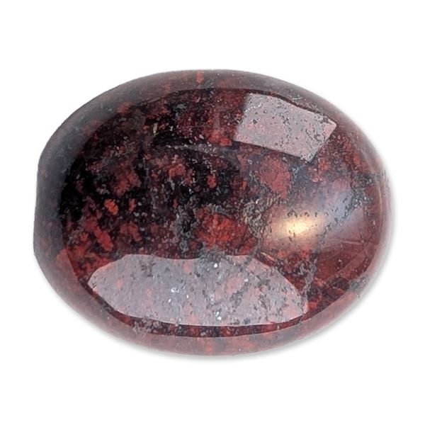 Oval Blood Jade Gemstone Cabochon