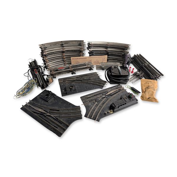Lionel and American Flyer Model Train Tracks, Transformer and Accessories Collection