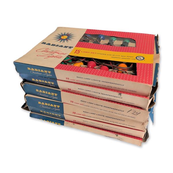 6pc Vintage Radiant Christmas Light Collection