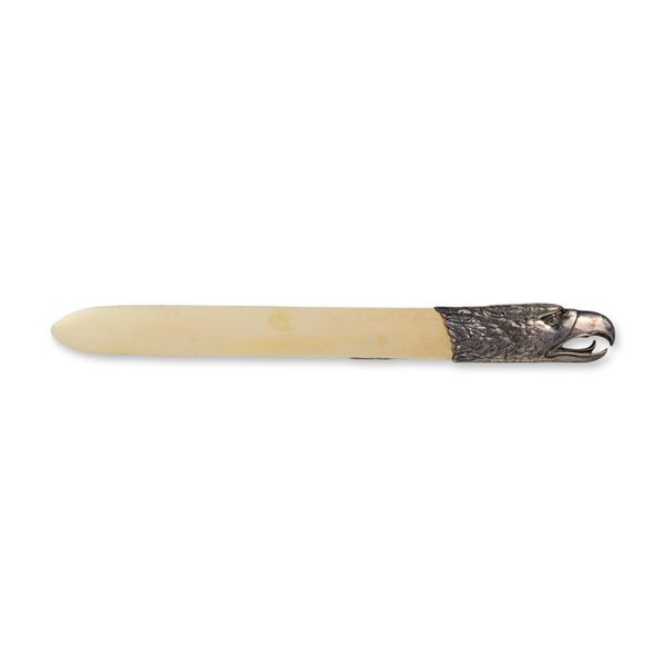 Sterling Silver and Bone Eagle Head Figural Letter Opener
