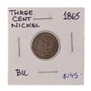 Image 1 : 1865 US Three-Cent Nickel Coin